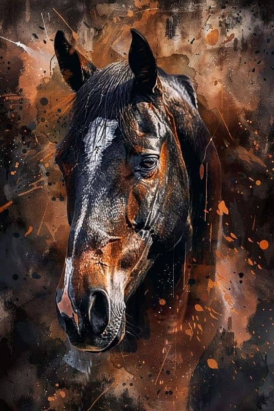 Custome horse paintings 5