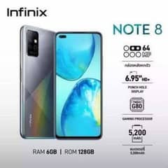 Infinix Note 8 6/128 lush condition