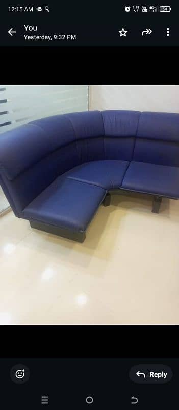 Blue Colour sofa set 1