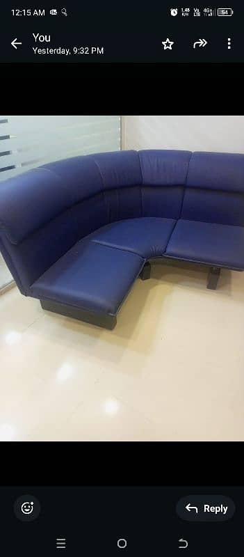 Blue Colour sofa set 5