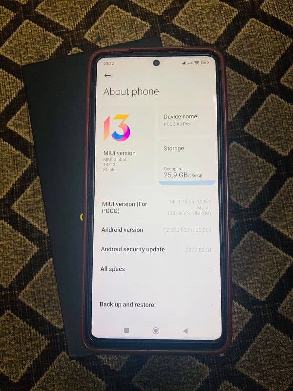 Poco x3 pro 8+3/256 with box 6