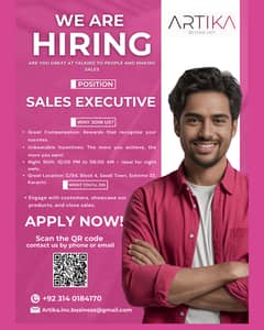 Job Opportunity: Sales Executive - Night Shift