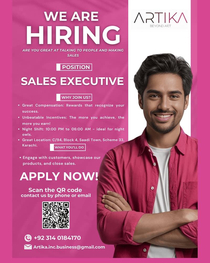 Job Opportunity: Sales Executive - Night Shift 0