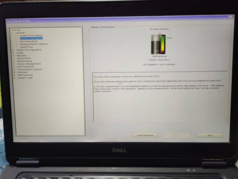 Dell laptop E7450 9