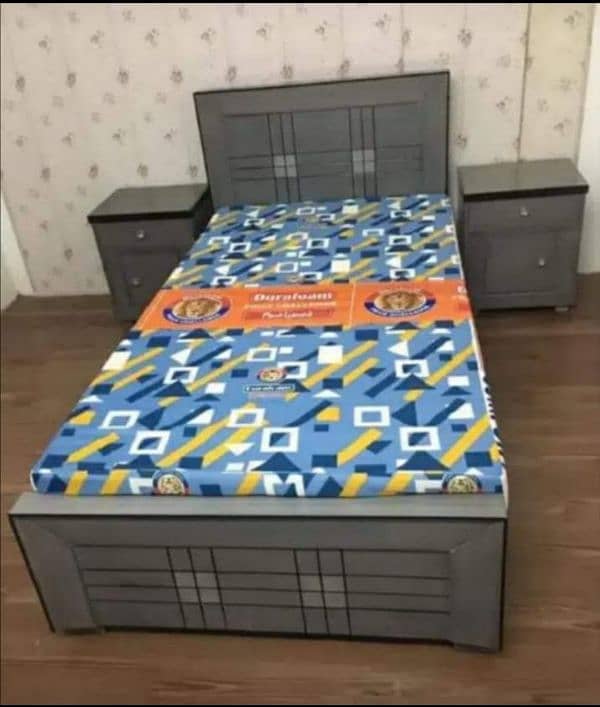 **For Sale: Luxurious Wooden King-Size Bed** 2