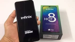 Infinix hot 8 lite with box