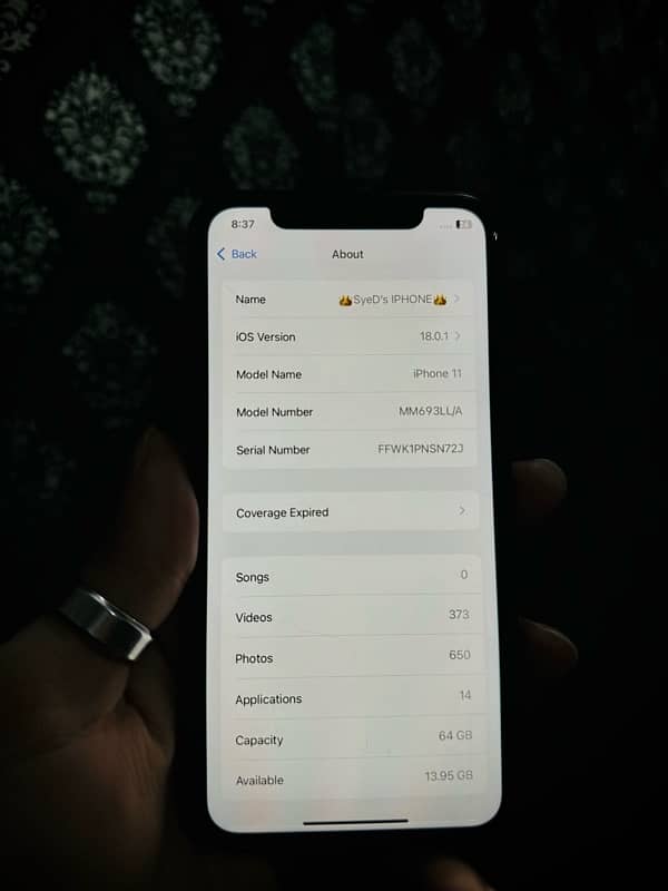 Iphone 11 NoN PTA NoN Active 64gb 5