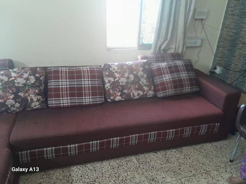 L shaped Sofa Set in Aplus condition 1