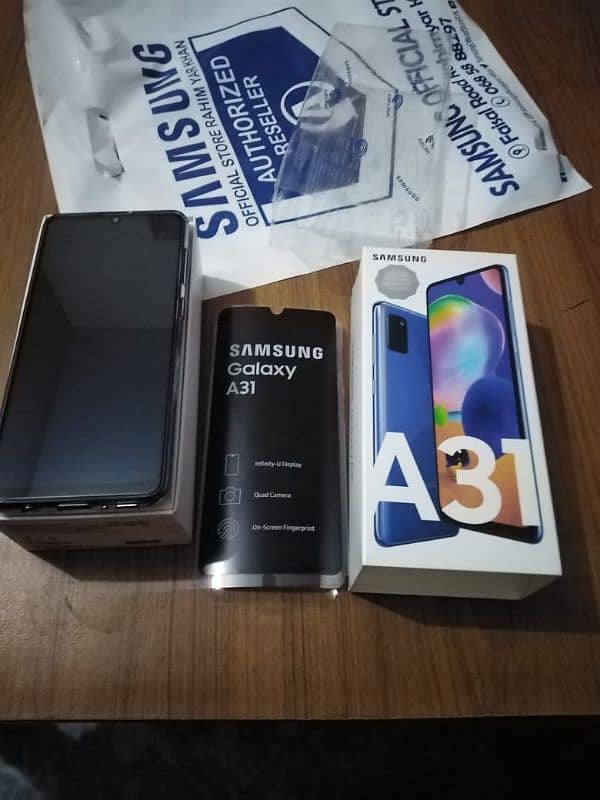 Samsung Galaxy A31 Blue mobile no 03043961654 0