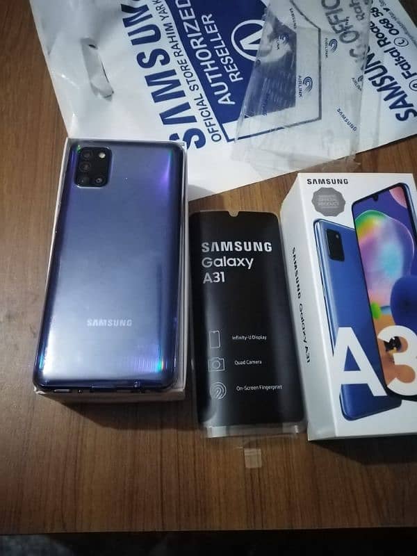 Samsung Galaxy A31 Blue mobile no 03043961654 1