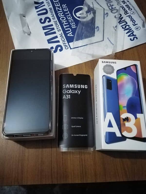 Samsung Galaxy A31 Blue mobile no 03043961654 3