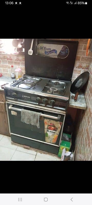 Flam Gas Stove with Oven 0