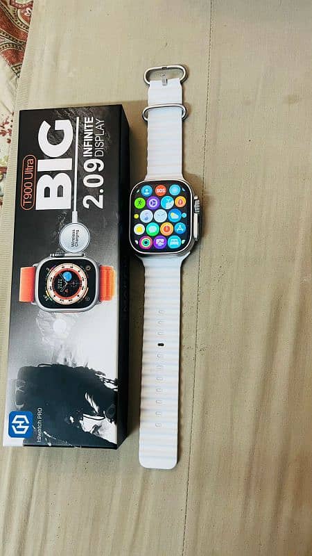 T900 Ultra Smart Watch And One extra Black Strap 1