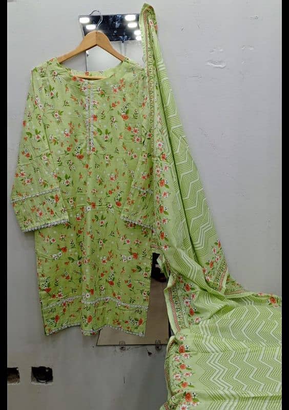 3PC PRINTED LAWN STICHED SUITS 16