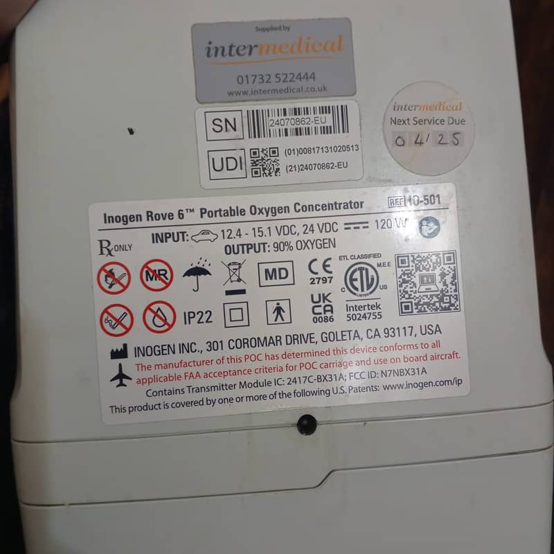 Imported portable oxygen concentrator 3