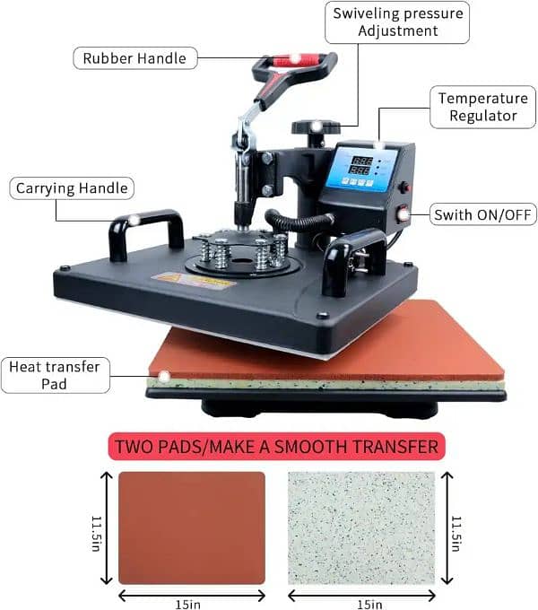 Heat Press Machine T Shirt Mug Cap Printing 0