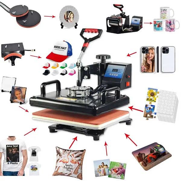 Heat Press Machine T Shirt Mug Cap Printing 5