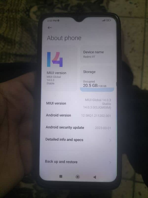 Redmi 9t full box official pta 0