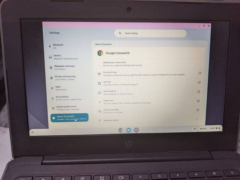 HP Chromebook 4gb 16gb 6