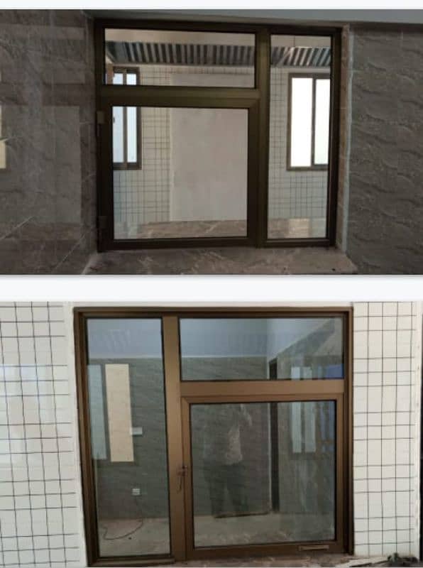 Aluminium Glass window door partition 17