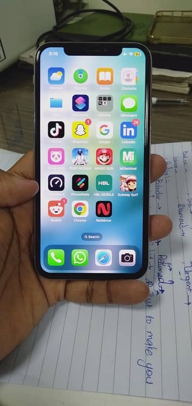 iphone x - 64 GB Non PTA Factory Unlock - White 2