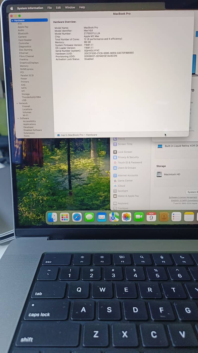 MacBook Pro 16" M2 Max Ram 96 GB SSD 1 TB Excellent Condition 5