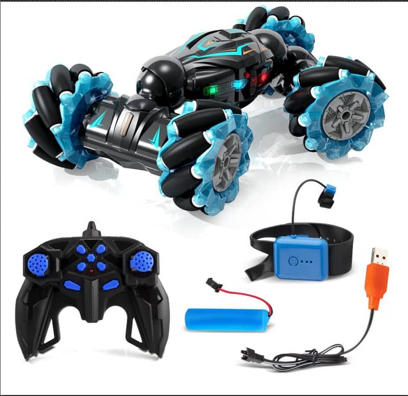 RC Stunt Car, 2.4GHz 4WD Remote Control Gesture Car Sensor Toy, Doubl 1