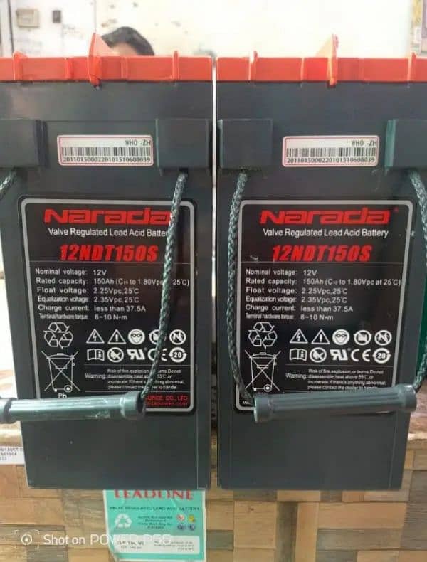 Narada 12v 100 ah dry battery 5