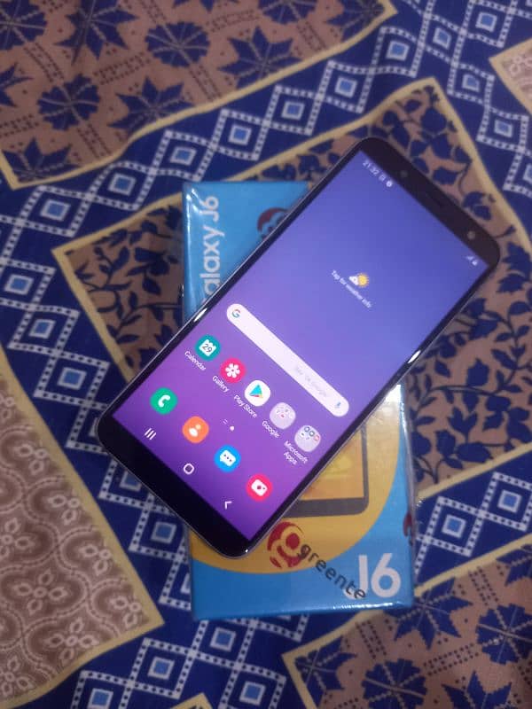 SAMSUNG J6 Mobile 3/32 Gb with Box Dual sim 10/9 neat clean03099547046 18