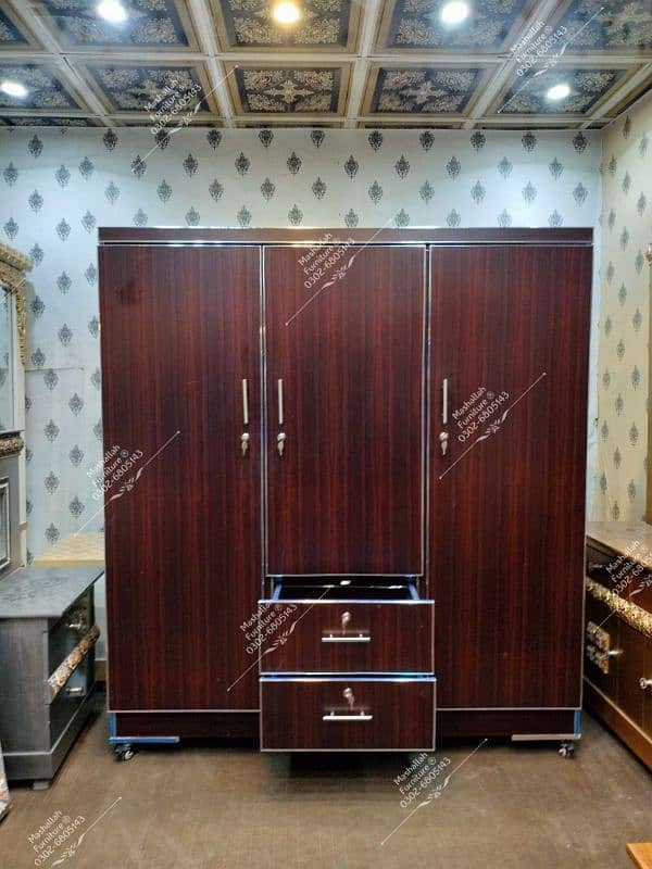 Turkish Style 3 Door Cupboard | Wardrobe | Safe Almari 3