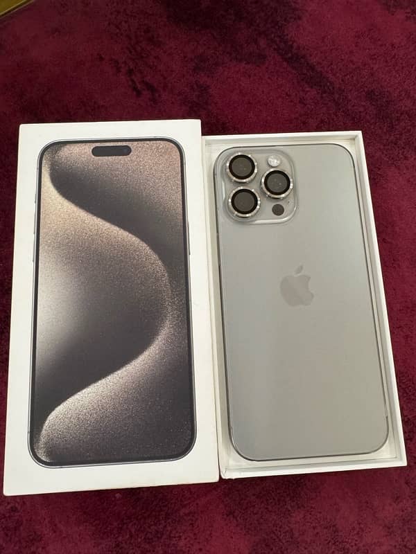 IPhone 15 pro max (256gb) PTA approved 0