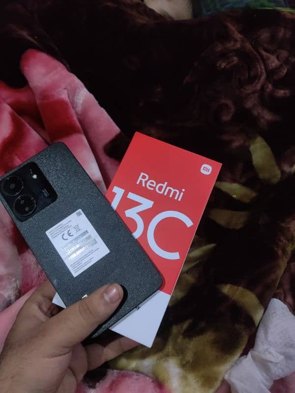 Redmi 13c 6/128 with box condition 10/10 all ok 2