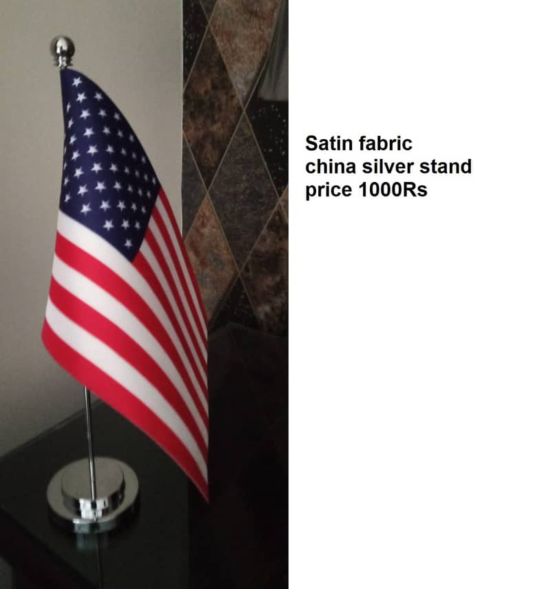 Custom Table Flags for Offices – Steel Stands, Logo Branding, Rs 1000 3