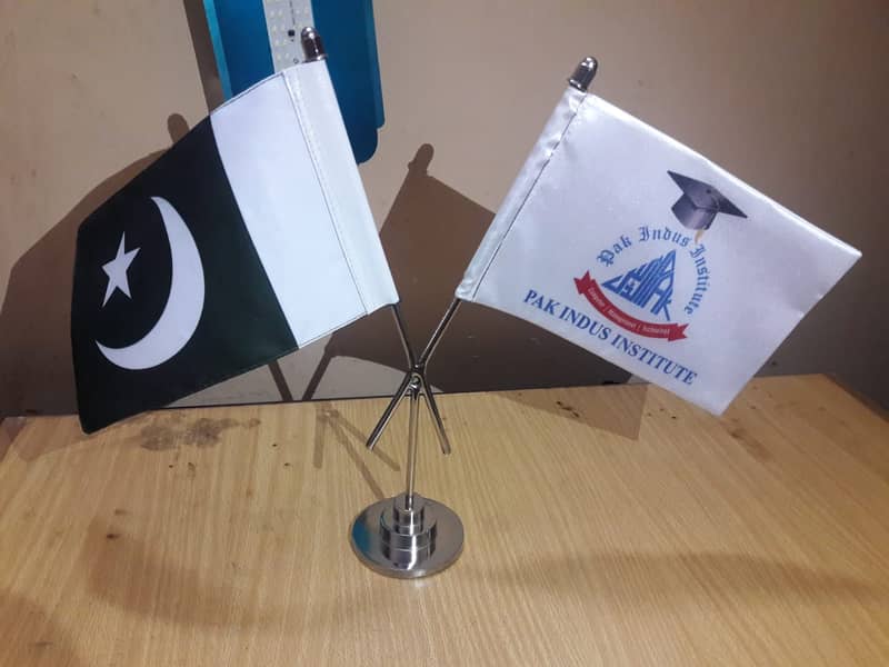 Custom Table Flags for Offices – Steel Stands, Logo Branding, Rs 1000 7