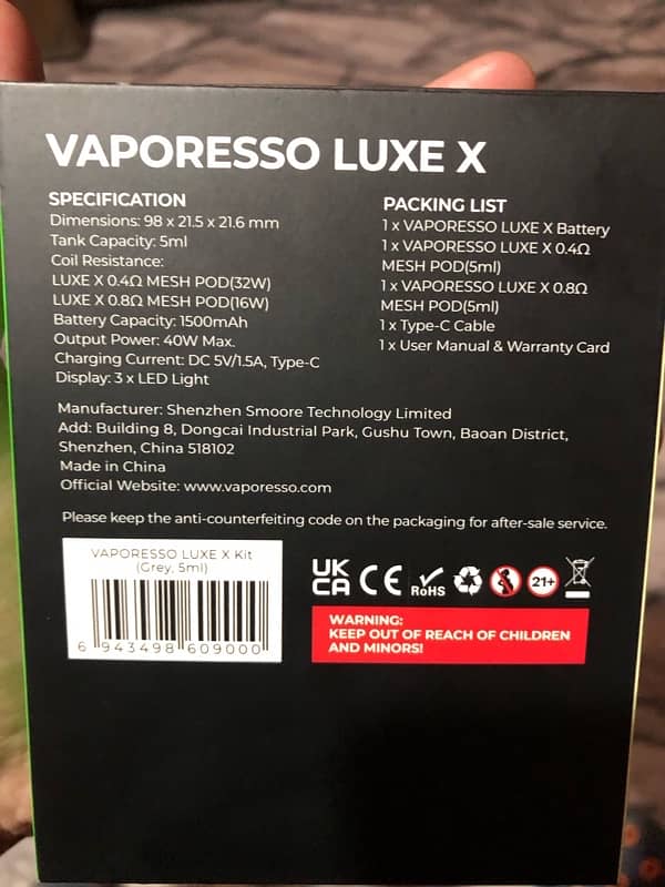 vaporesso Luxe X Vape / Pod 4