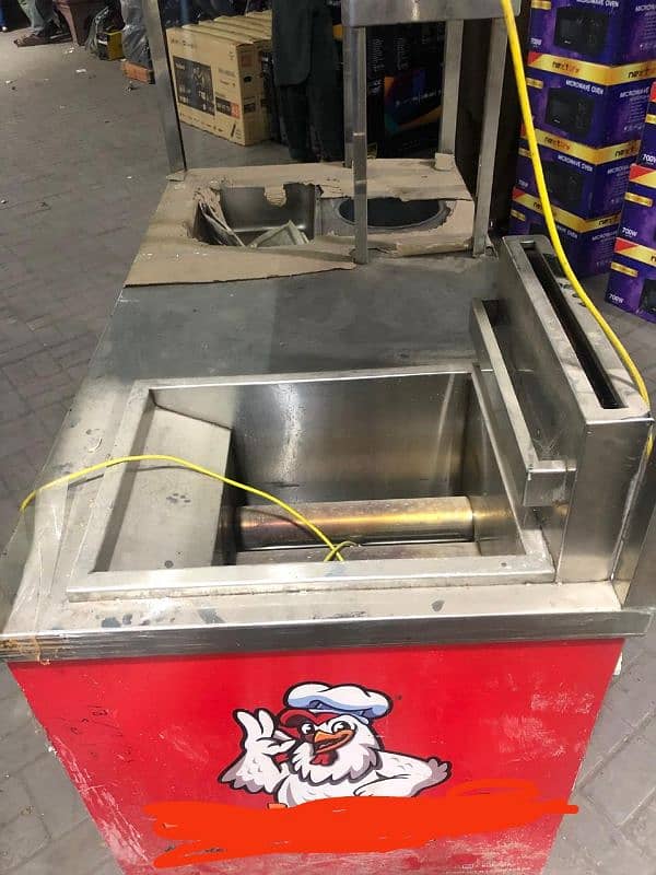 fry food stall with auto fryer 4