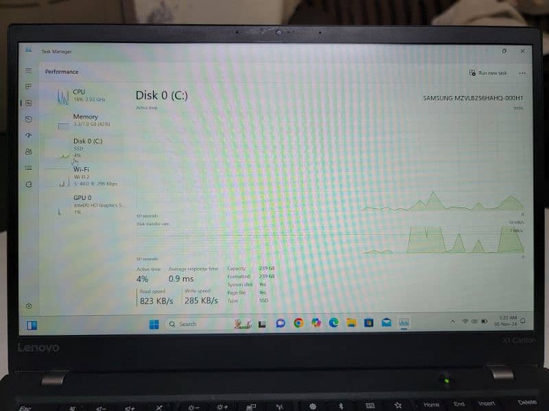 lenovo thinkpad x1 carbon core i5 Vpro 6th gen 3