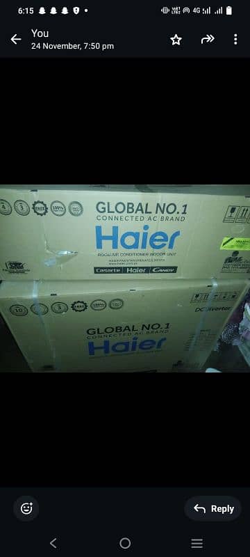 Haier ac 1.5 ton 1