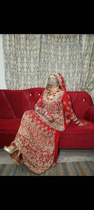 Bridal lehnga Red Colour 1