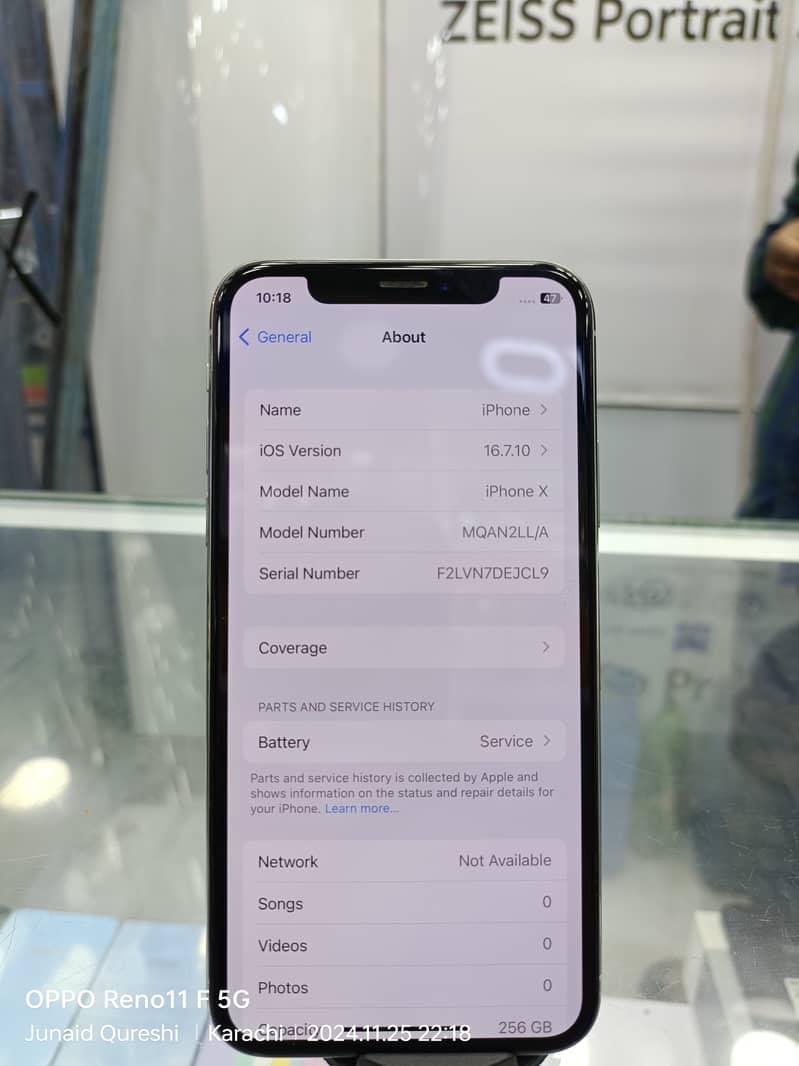 iPhone x 256gb available pta approved all ok 2