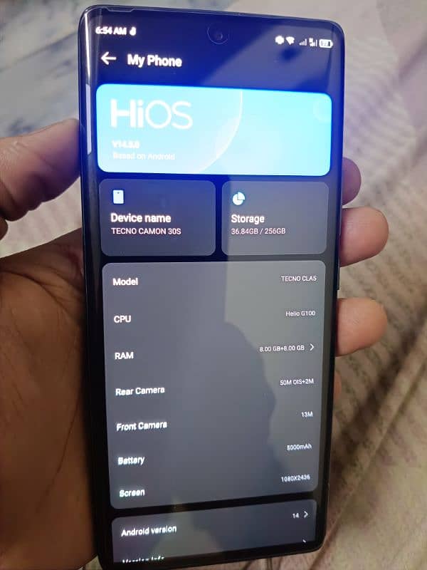 Tecno camon 30s 8 / 256 1 month used just like new 3