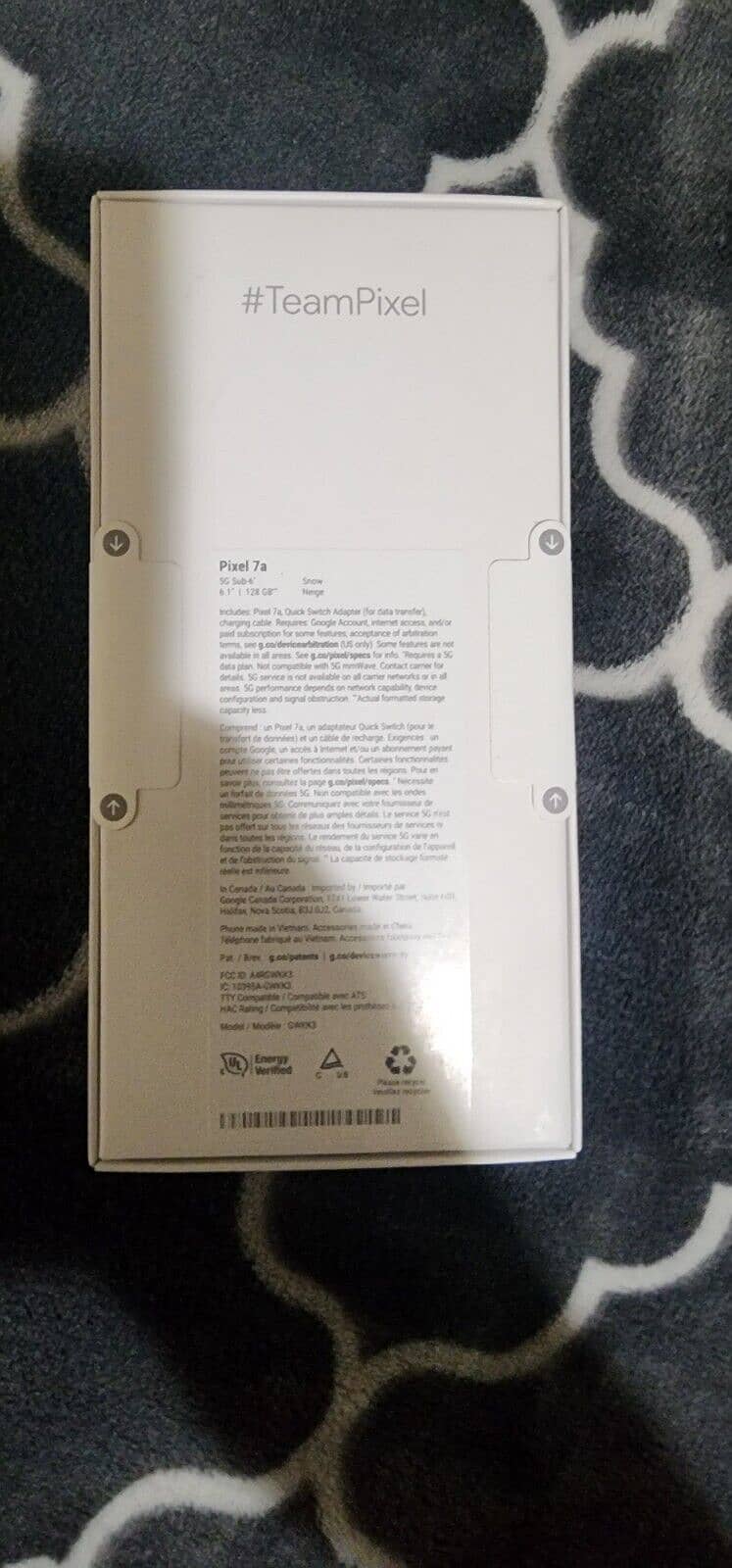 Google Pixel 7a - 128 GB (Non-PTA, FU/Non-active/New) @TSN 1