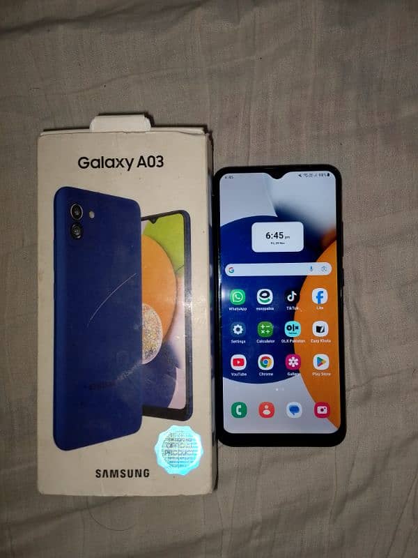 Samsung A03 4gb 64gb With Box Only. . . 0