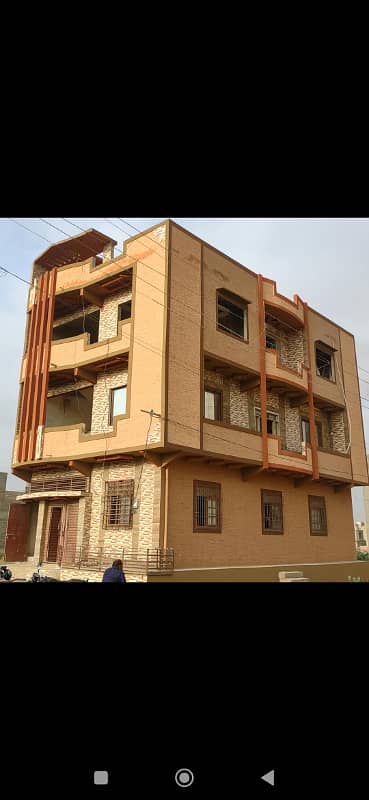 SECTOR 6/A GULSHAN E SHIRAZ GROUND PLUS TWO WITH EXTRA LAND, CORNER, WEST OPEN, ALL FLOOR RCC, FULL FURNISHED, SURJANI TOWN 1