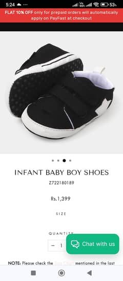 Infant baby boy shoes