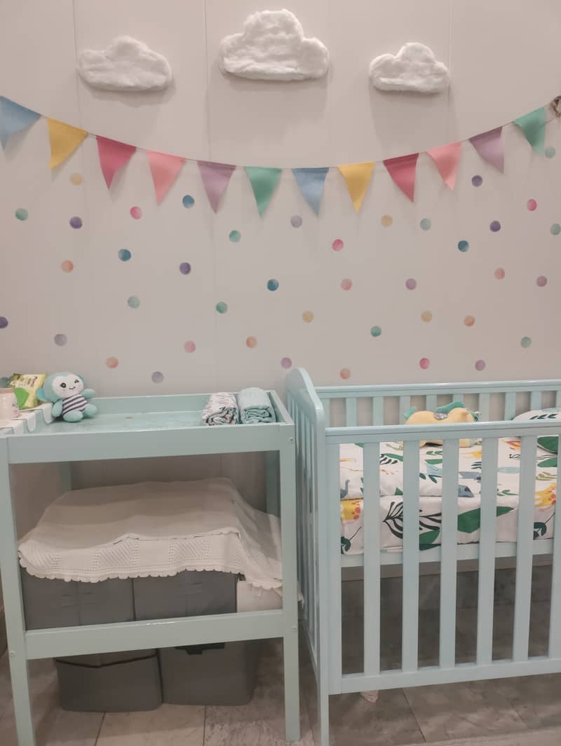 Nursery Cot + Changing Table *imported* 2