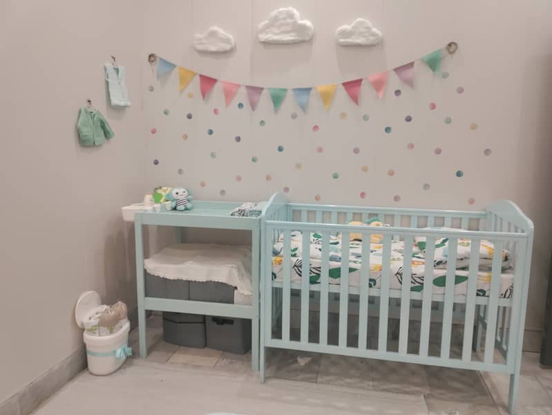 Nursery Cot + Changing Table *imported* 3