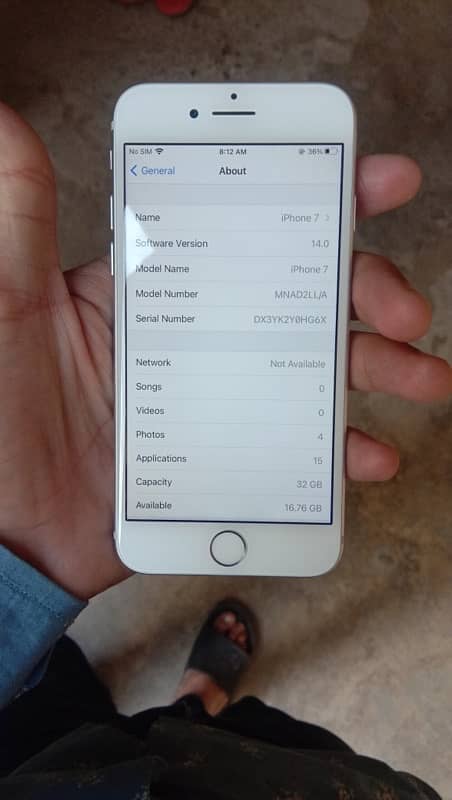 IPhone 7 Non PTA 32gb silver colour 1