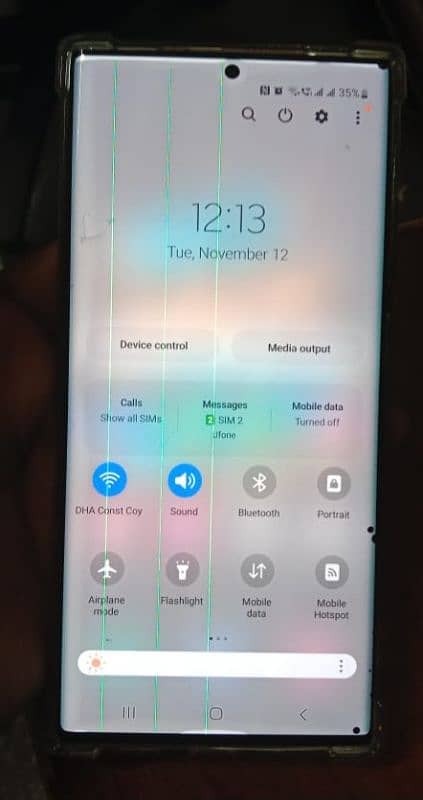 Samsung Note 20 Ultra 12/256 2 Physical Sim working 3 line & dots 10