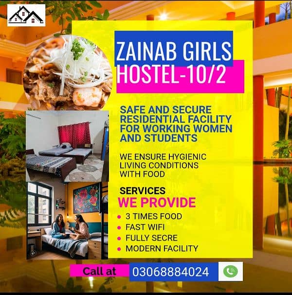 zainub hira girls hostel i-10/2 0